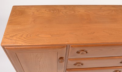 Lot 53 - Ercol: an elm Model 455 sideboard.