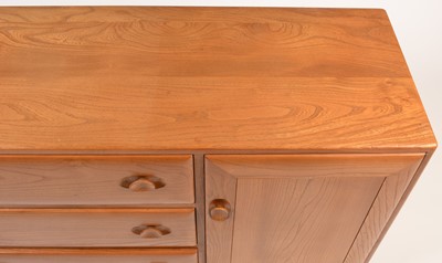 Lot 53 - Ercol: an elm Model 455 sideboard.