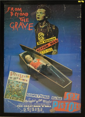 Lot 406 - Framed Sex pistols poster