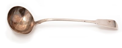 Lot 198 - A William IV silver ladle