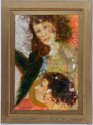 Lot 115 - Annie Giles Hobbs (b.1949) - oil-based multi-plate print.