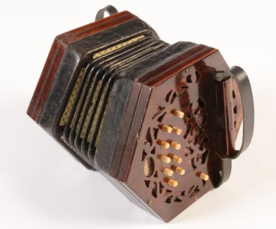 Lot 270 - Lachenal Anglo system Concertina