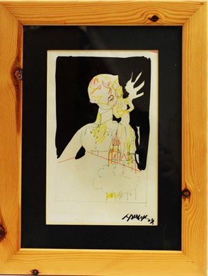 Lot 185 - Antoni Sulek (1951- 1988) - pen and ink.
