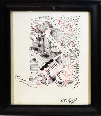 Lot 206 - Antoni Sulek (1951- 1988) - pen and ink.