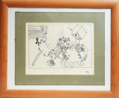 Lot 207 - Antoni Sulek (1951- 1988) - pen and ink.
