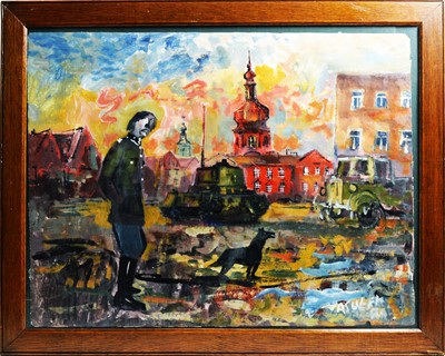 Lot 217 - Antoni Sulek (1951- 1988) - oil.