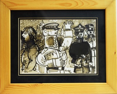 Lot 197 - Antoni Sulek (1951-1988) - pen and ink.