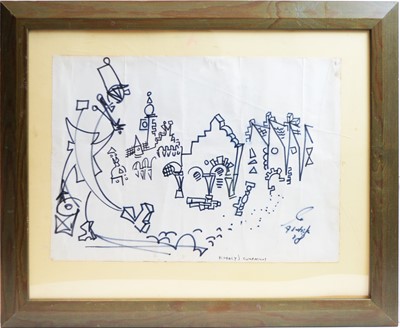 Lot 200 - Antoni Sulek (1951-1988) - pen and ink.
