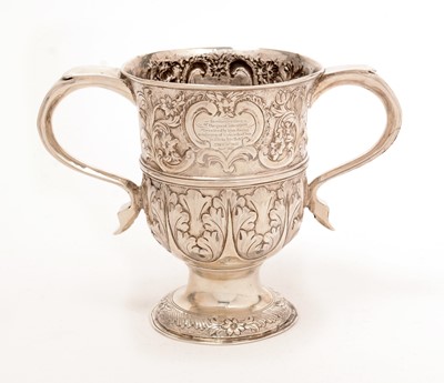 Lot 182 - A George III silver loving cup