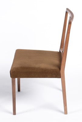 Lot 652 - Attr. Gordon Russell of Broadway: set of six walnut dining chairs.