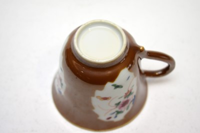 Lot 313 - Cafe au lait coffee cup and saucer, rice bowl cover and stand