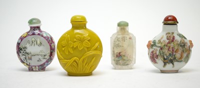 Lot 318 - Four Chinese snuff botles
