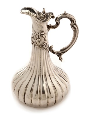Lot 217 - A Continental 900 standard silver claret jug