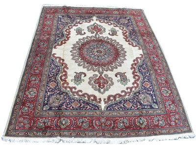 Lot 396 - A Tabriz carpet