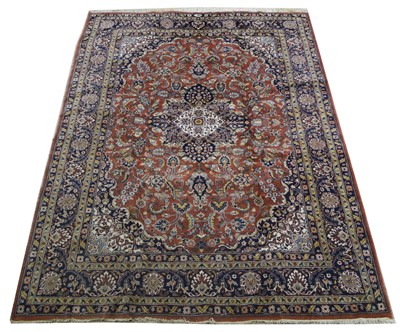 Lot 355 - A Kashan carpet