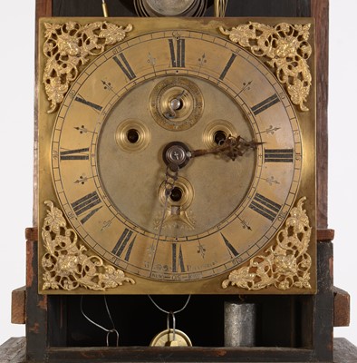 Lot 479 - William Prevost, Newcastle: A very rare late 17th Century three train walnut longcase clock.