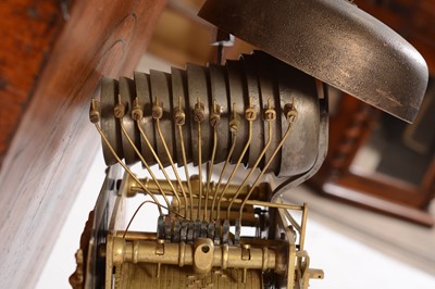 Lot 479 - William Prevost, Newcastle: A very rare late 17th Century three train walnut longcase clock.