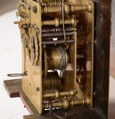 Lot 479 - William Prevost, Newcastle: A very rare late 17th Century three train walnut longcase clock.