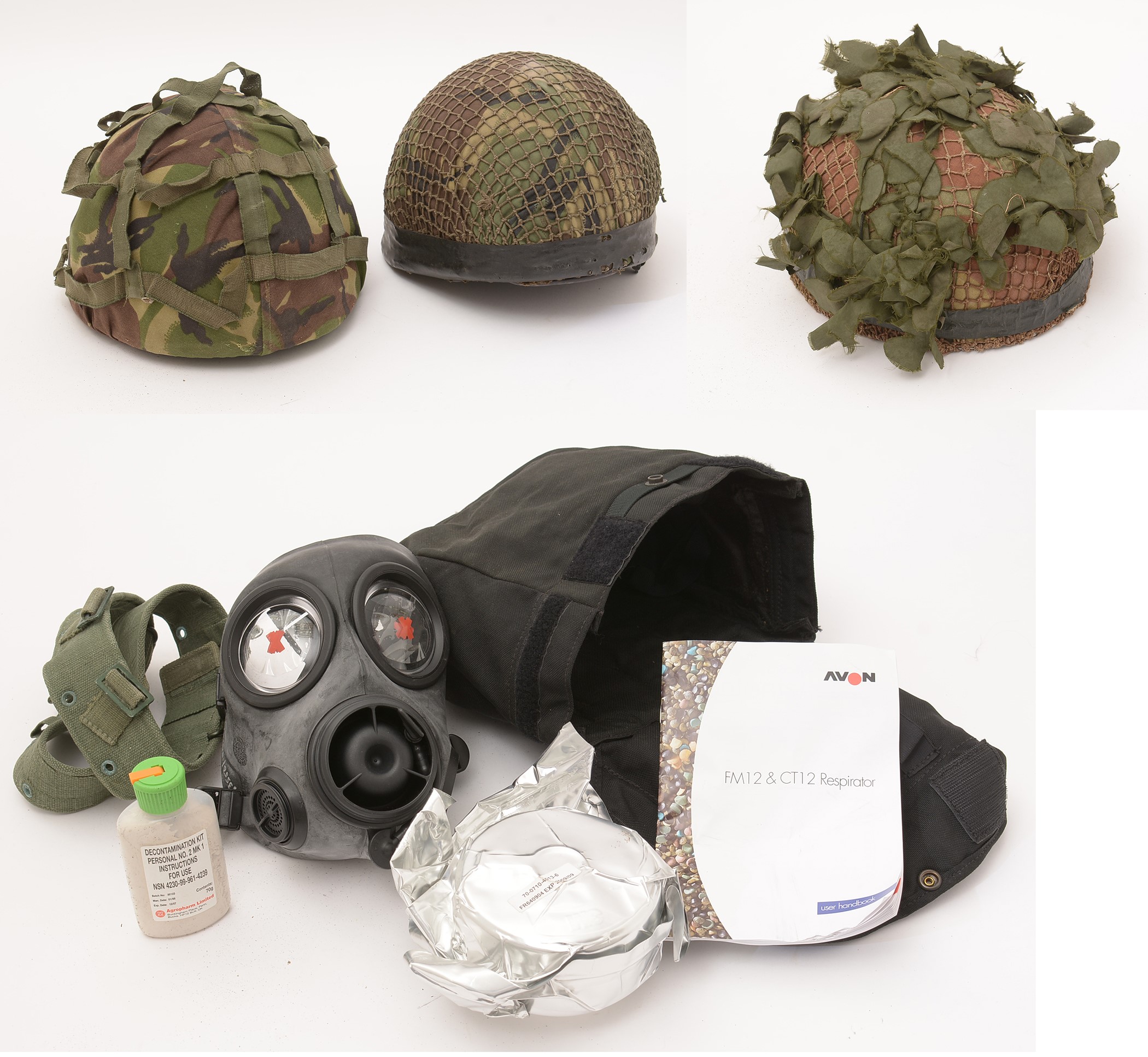 Lot 491 - Two Falklands War Paratrooper helmets and