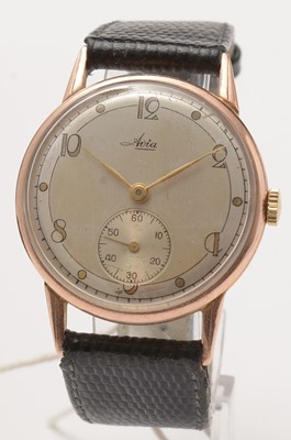 Lot 148 - A 1961 9ct gold cased Avia wristwatch.