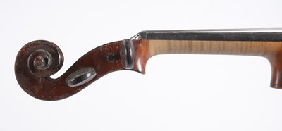 Lot 839 - Frederick Daniel Mahoney Violin, another and bow.