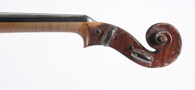 Lot 839 - Frederick Daniel Mahoney Violin, another and bow.