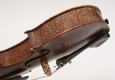 Lot 839 - Frederick Daniel Mahoney Violin, another and bow.