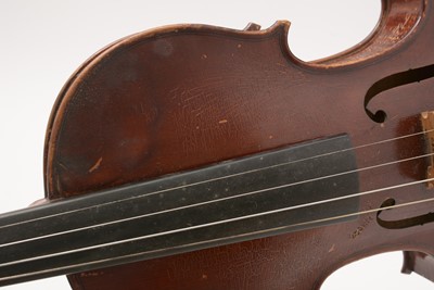 Lot 839 - Frederick Daniel Mahoney Violin, another and bow.