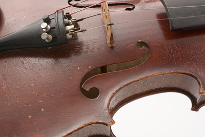 Lot 839 - Frederick Daniel Mahoney Violin, another and bow.