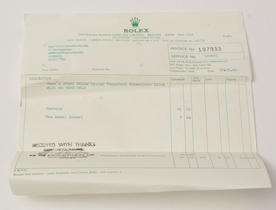 Lot 30 - A Gentleman's stainless steel Rolex Oyster Perpetual Submariner ref 5513 wristwatch c1968