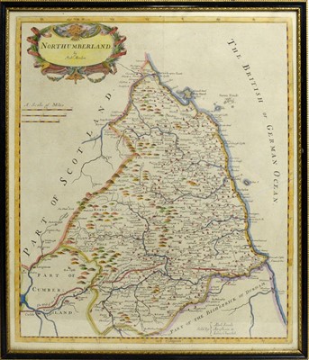 Lot 743 - Robert Morden - hand coloured map