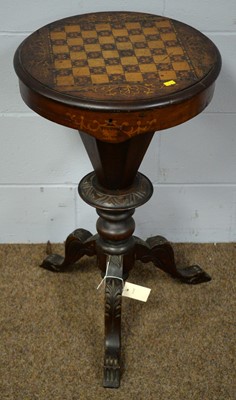 Lot 2 - A late Victorian walnut games table
