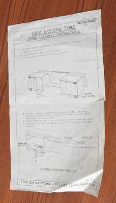 Lot 634 - Victor B. Wilkins for G-Plan: a teak 'Fresco' dressing table; and bedside table.