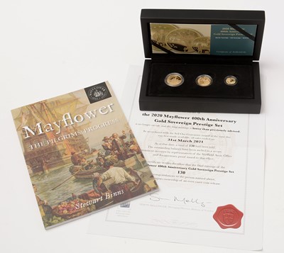 Lot 162 - A Hattons 2020 Mayflower 400th Anniversary Gold Sovereign Prestige Set.