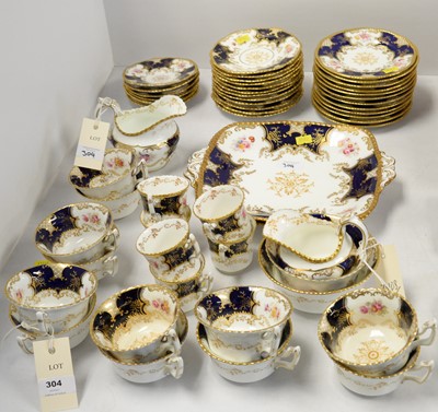 Lot 304 - A Coalport 'Batwing' tea and coffee service
