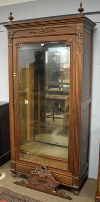 Lot 80 - Late 19th C French walnut armoire.