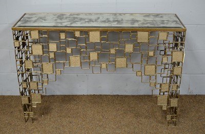 Lot 24 - 20th C console table.