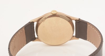 Lot 10 - Rolex Precision: a 9ct yellow gold cased wristwatch