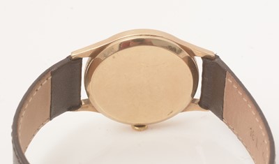 Lot 10 - Rolex Precision: a 9ct yellow gold cased wristwatch