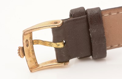 Lot 10 - Rolex Precision: a 9ct yellow gold cased wristwatch
