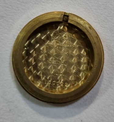Lot 10 - Rolex Precision: a 9ct yellow gold cased wristwatch