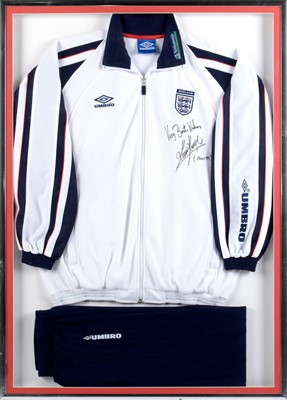 Lot 612 - The first England football team tracksuit worn by manager Kevin Keegan.