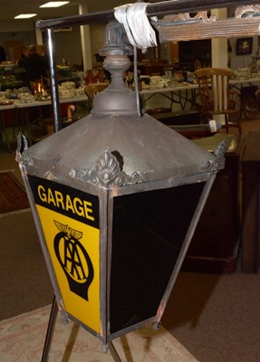 Lot 470 - An early 20th Century Automobile Association garage lamp