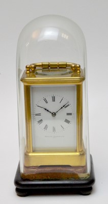 Lot 567 - Hamilton Crichton & Co, Paris: an early 20th Century gilt brass cased carriage clock