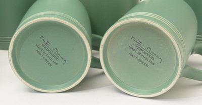 Lot 601 - A set of eight Wedgwood mugs designed by Keith Murray.