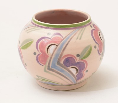 Lot 602 - A 1930s Poole Pottery Art Deco preserve jar and cover