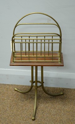 Lot 173 - Hall, Birmingham: Victorian canterbury/revolving magazine stand.