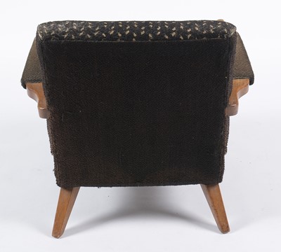 Lot 630 - Mid Century oak framed easy armchair.