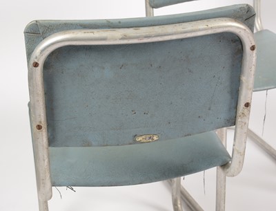 Lot 636 - Brituma, Gateshead on Tyne: a set of four 1930's tubular metal chairs.