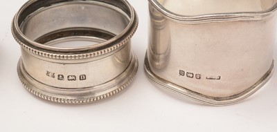 Lot 37 - A group of silver and other items